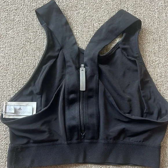 Adidas Stella McCartney Black Cutout Sports Bra size large - Picture 6 of 7